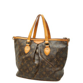 ルイ ヴィトン モノグラム  パレルモPM ハンドバッグ ショルダーバッグ 2WAY M40145 ブラウン PVC レザー レディース LOUIS VUITTON 【中古】